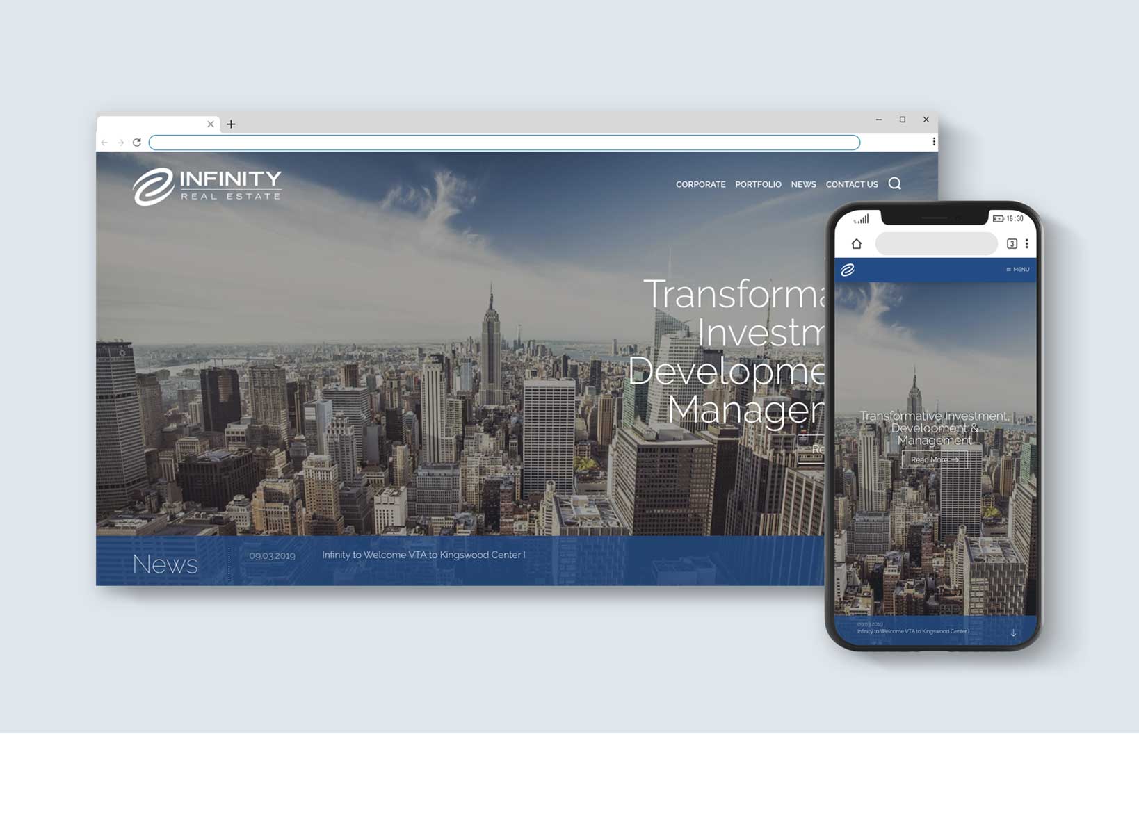 Screenshot of wordpress website built by imajery